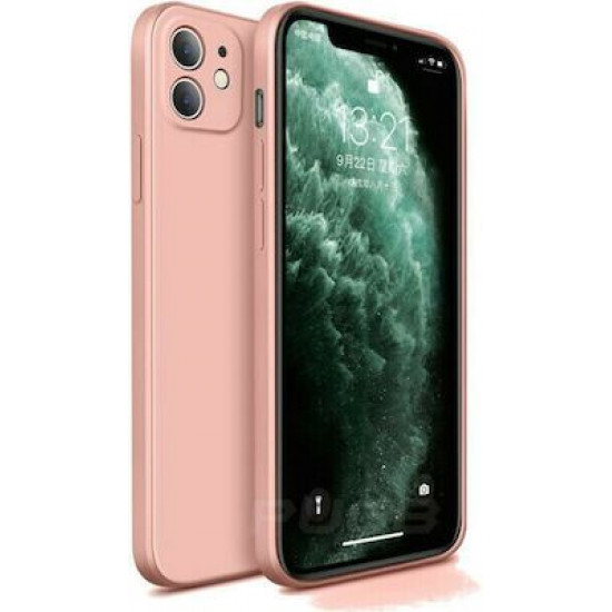 Bodycell Square Liquid Silicon Case iPhone 11  Pink