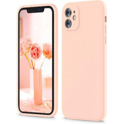 Bodycell Square Liquid Silicon Case iPhone 11  Pink
