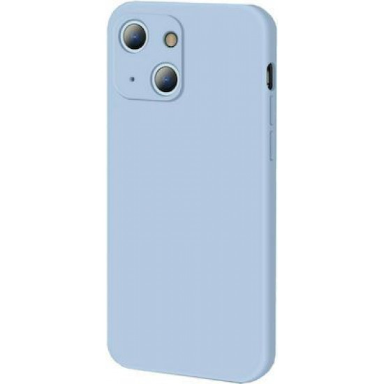 Bodycell Square Liquid Silicon Case iPhone 13  Light Blue