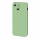 Bodycell Square Liquid Silicon Case iPhone 13  Light Green