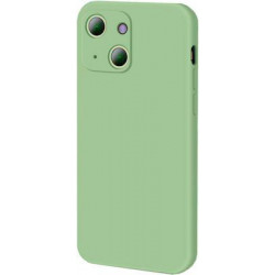 Bodycell Square Liquid Silicon Case iPhone 13  Light Green