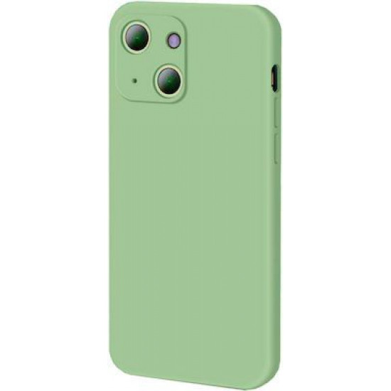 Bodycell Square Liquid Silicon Case iPhone 13  Light Green