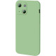 Bodycell Square Liquid Silicon Case iPhone 13  Light Green