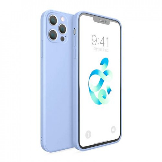 Bodycell Square Liquid Silicon Case iPhone 13 Pro  Light Blue