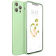 Bodycell Square Liquid Silicon Case iPhone 13 Pro  Light Green