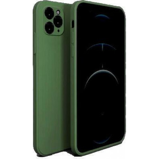Bodycell Square Liquid Silicon Case iPhone 11 Pro Max Dark Green