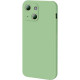 Bodycell Square Liquid Silicon Case iPhone 13 mini Light Green