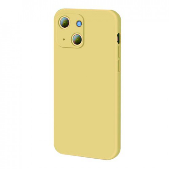 Bodycell Square Liquid Silicon Case iPhone 13 mini Yellow