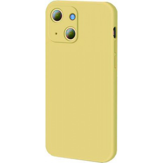 Bodycell Square Liquid Silicon Case iPhone 13 mini Yellow