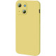 Bodycell Square Liquid Silicon Case iPhone 13 mini Yellow