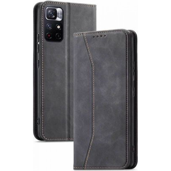 Bodycell Book Case Pu Leather Xiaomi Note 11T/Note 11s 5G/Poco M4 Pro 5G  Black