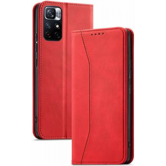 Bodycell Book Case Pu Leather Xiaomi Note 11T/Note 11s 5G/Poco M4 Pro 5G  Red