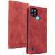 Bodycell Book Case Pu Leather Realme C21Y/C25Y Red