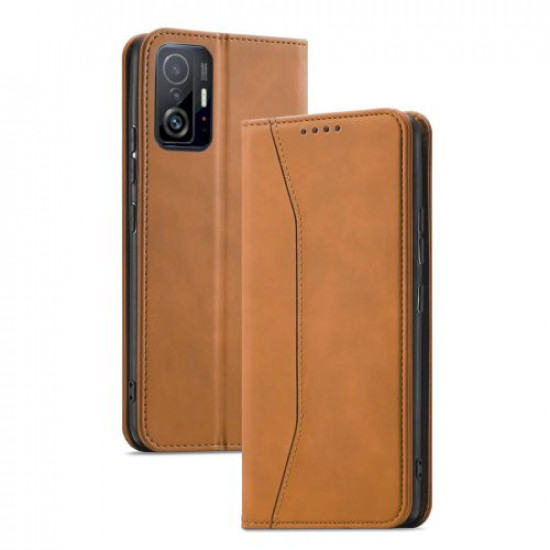 Bodycell Book Case Pu Leather Xiaomi 11T/11T Pro Brown