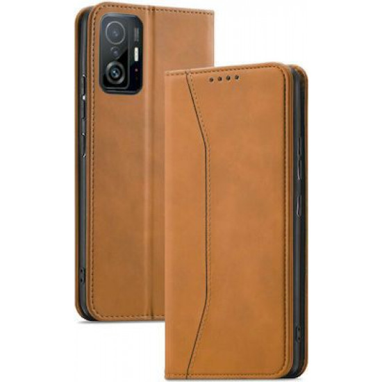 Bodycell Book Case Pu Leather Xiaomi 11T/11T Pro Brown