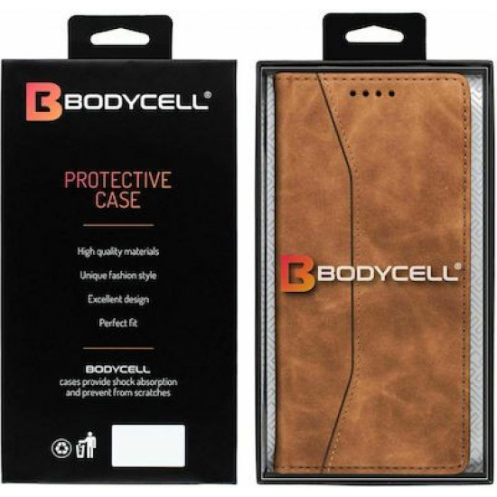 Bodycell Book Case Pu Leather Xiaomi 11T/11T Pro Brown