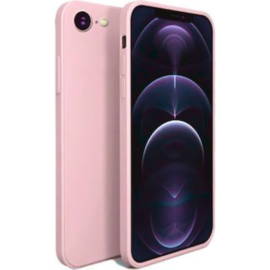 Bodycell Square Liquid Silicon Case iPhone 7/8/SE Pink