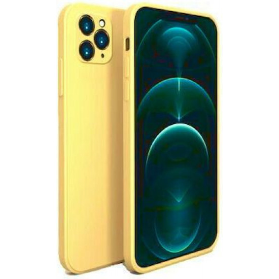 Bodycell Square Liquid Silicon Case iPhone 11 Pro Max Yellow