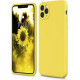 Bodycell Square Liquid Silicon Case iPhone 11 Pro Max Yellow