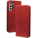 Bodycell Book Case Pu Leather Samsung S21 FE Red