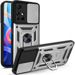 Bodycell Armor Slide Cover Case Xiaomi Note 11T/Note 11s 5G/Poco M4 Pro 5G Silver