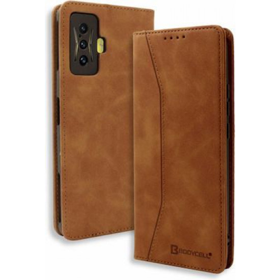 Bodycell Book Case Pu Leather Xiaomi Poco F4 GT 5G Brown