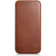 iCarer AKI 14220707 iPhone 14 Plus Curved Edge Leather Folio Brown