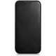 iCarer AKI 14220707 iPhone 14 Plus Curved Edge Leather Folio Black