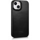 iCarer AKI 14220707 iPhone 14 Plus Curved Edge Leather Folio Black