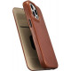 iCarer AKI 14220706 iPhone 14 Pro Curved Edge Leather Folio Brown
