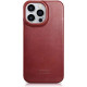 iCarer AKI 14220706 iPhone 14 Pro Curved Edge Leather Folio Red