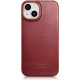 iCarer AKI 14220707 iPhone 14 Plus Curved Edge Leather Folio Red