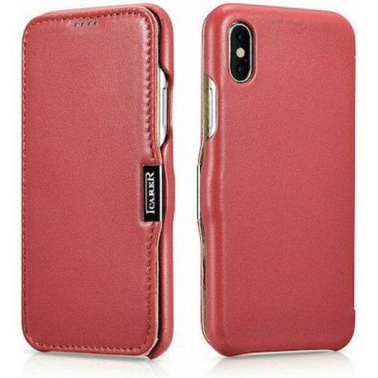 iCarer RI 802 iPhone X/XS Luxury Side-Open Red