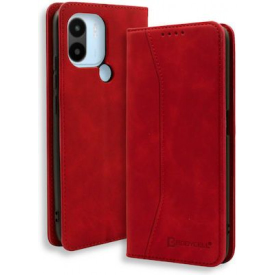 Bodycell Book Case Pu Leather Xiaomi Redmi A1+/A2+ Red