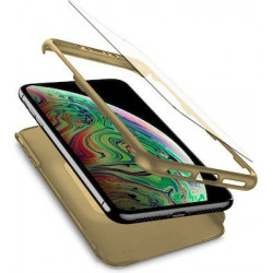 360 Full Cover & Temp.Glass iPhone 12/12 Pro  Gold