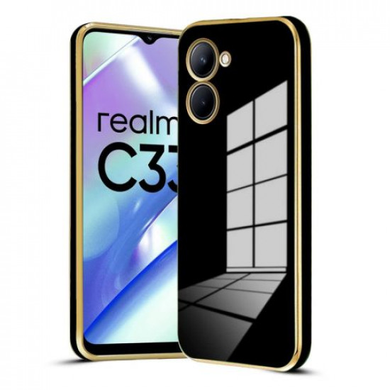Bodycell Gold Plated Silicon Realme C33 Black