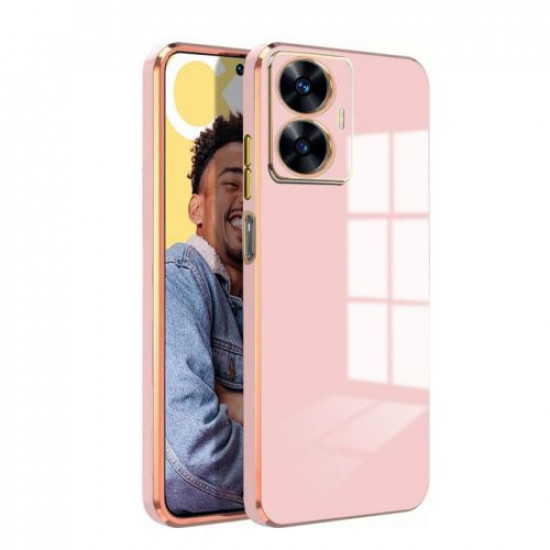 Bodycell Gold Plated Silicon Realme C55 Pink