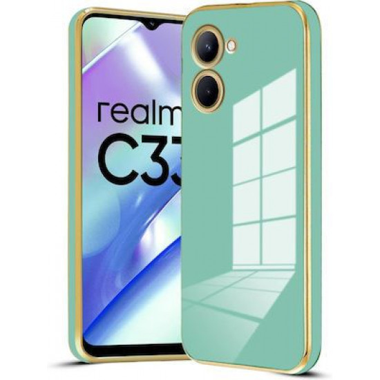 Bodycell Gold Plated Silicon Realme C33 Mint Green