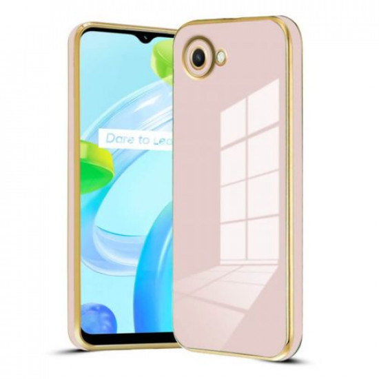 Bodycell Gold Plated Silicon Realme C30 Pink