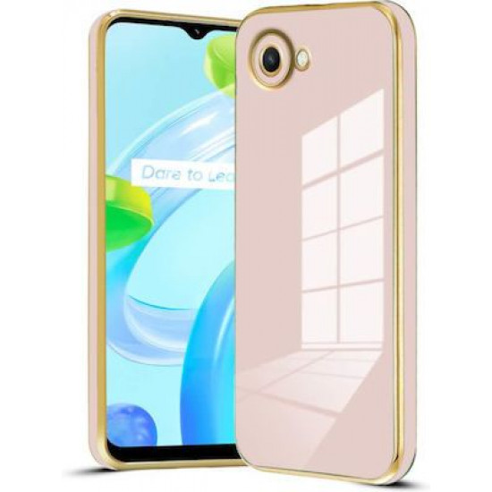 Bodycell Gold Plated Silicon Realme C30 Pink