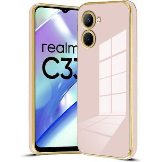 Bodycell Gold Plated Silicon Realme C33 Pink