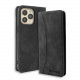 Bodycell Book Case Pu Leather iPhone 15 Pro  Black