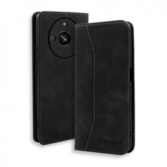 Bodycell Book Case Pu Leather Realme 11 Pro 5G Black