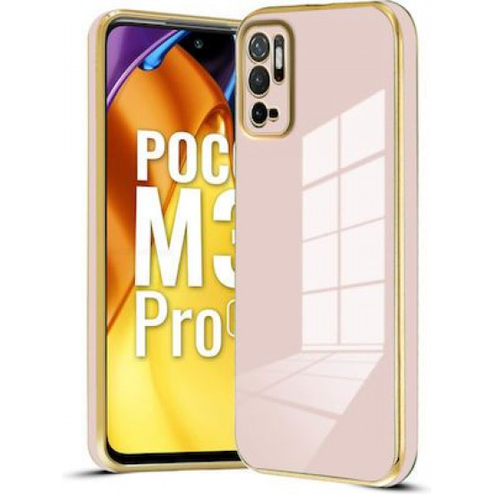 Bodycell Gold Plated Silicon Xiaomi Note 10 5G/Note 10T/Poco M3 Pro Pink