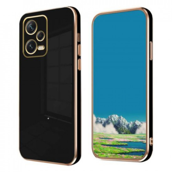 Bodycell Gold Plated Silicon Xiaomi Note 12 Pro Plus 5G Black