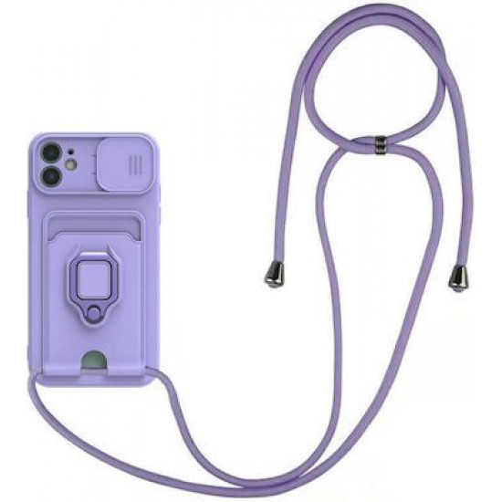 Bodycell Multifunction Case Με Κορδονι Xiaomi Note 12 4G Purple