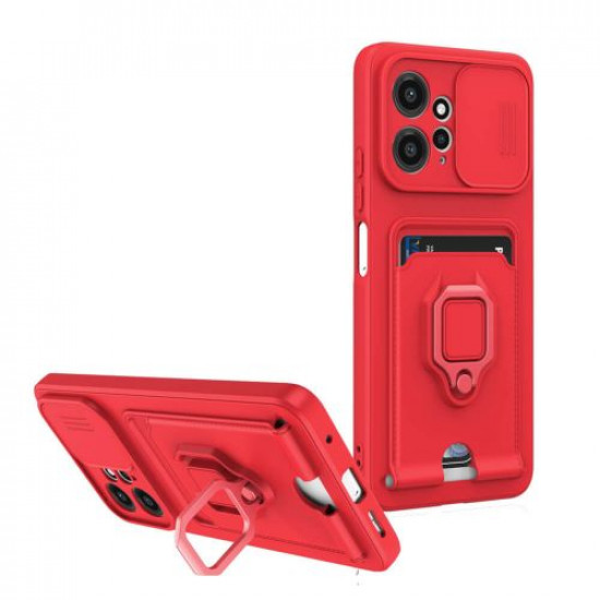 Bodycell Multifunction Case Με Κορδονι Xiaomi Note 12 4G Red