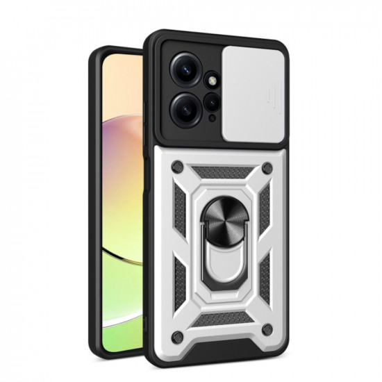 Bodycell Armor Slide Cover Case Xiaomi Note 12 4G Silver