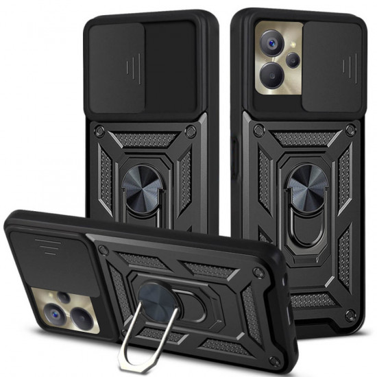 Bodycell Armor Slide Cover Case Realme 9i 5G/10 5G Black