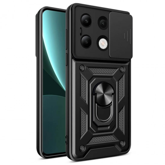 Bodycell Armor Slide Cover Case Xiaomi Note 13 4G Black